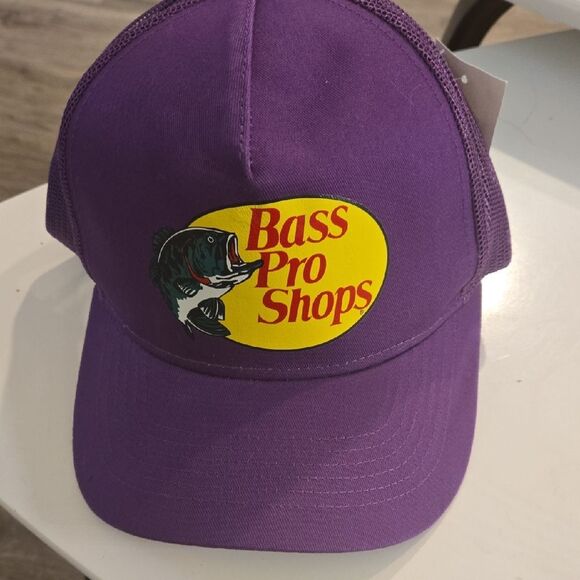 Bass Pro Shops Purple Fishing Hat - Picture 1 of 5